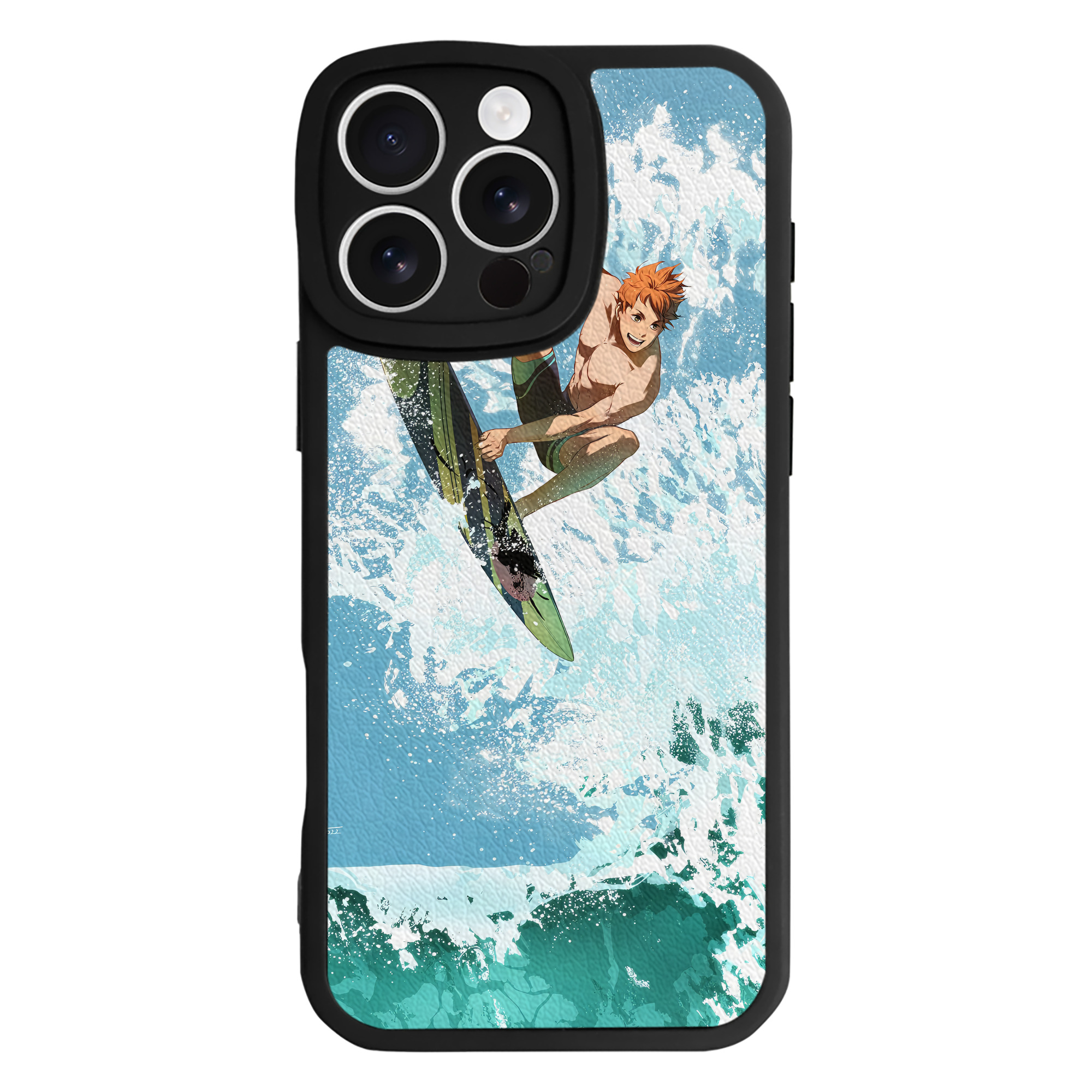（画像用） ハイキュー!! Haikyu!! 【iPhone 16シリーズ対応】シリコンスマホケース（レザー調） 材質：シリコン